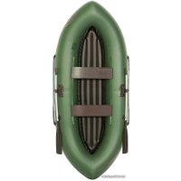 Гребная лодка Лоцман Турист 280 ВНД (зеленый)