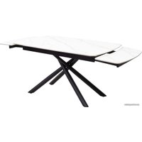 Кухонный стол M-City Rivoli 140 Matt 614M04287 (White Marble Solid Ceramic/Black)