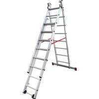 Лестница-стремянка Новая высота NV 523 трёхсекционная индустриальная 3x8 ступеней