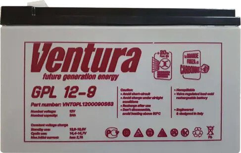 Аккумулятор для ИБП Ventura GPL 12-9 (12 В/7.2 А·ч)