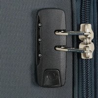 Чемодан-спиннер 4 ROADS Nylon 6157-S 55 см (петролеум)