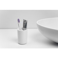 Стакан для зубной щетки и пасты Ambient Flux AFX036ABSWT (белый)
