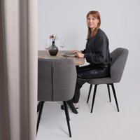 Кухонный стол AksHome Twist (дуб табачный/черный)