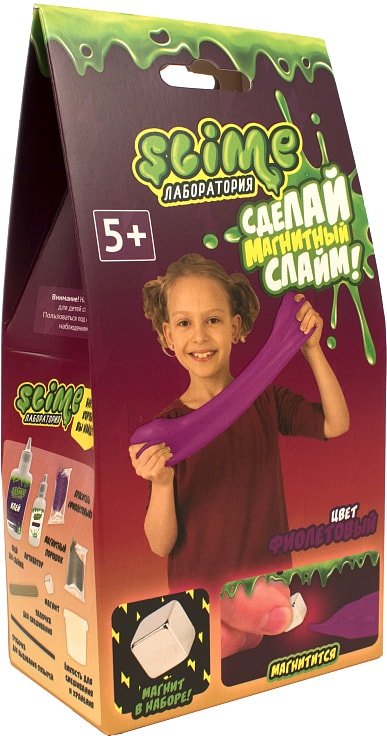 

Набор для создания слайма Slime Лаборатория для девочек Магнитный SS100-30181 (фиолетовый)