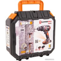 Ударная дрель-шуруповерт Worx WX354 (с 2-мя АКБ, кейс)