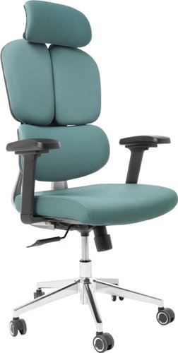 Игровое (геймерское) кресло Jiqiao R6001-ЧЗ (черный/бирюзовый)