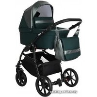 Универсальная коляска Pituso Nino (2 в 1, 3016/1 emerald mood/metalic emerald mood)