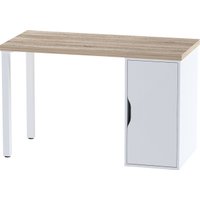Офисный стол Mebelain Ингар 1/DV/T (дуб беленый/белый)