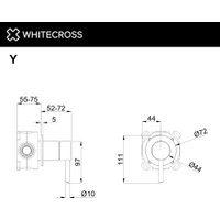 Смеситель Whitecross Y1241GLB (брашированное золото)