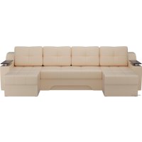 П-образный диван Лига диванов Сенатор 28915 (экокожа, бежевый)