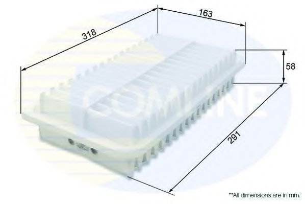 

Воздушный фильтр Comline CTY12250