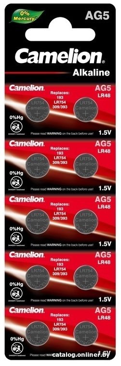 Батарейка Camelion AG5 10 шт. [AG5-BP10]