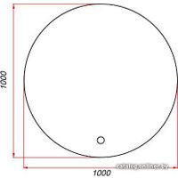  ЗОВ Зеркало 204-100 ZP204LED100