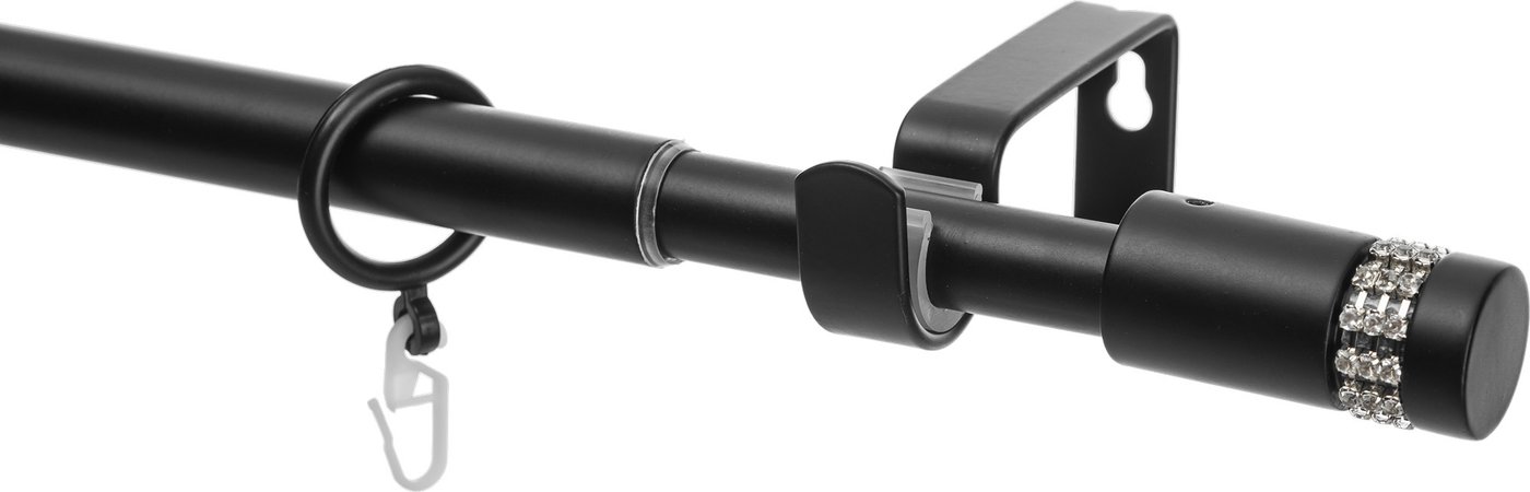 

Карниз для штор Sundays Home Имидж Раздвижной 16/19мм 1-рядный (черный матовый, 1.6-3м)