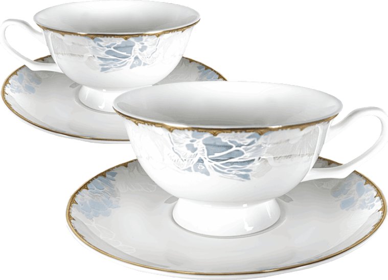 

Чашка с блюдцем Mandarin Decor Шелк DS14F23089-220-2W