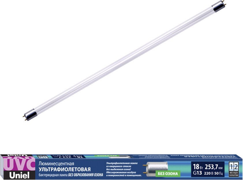 

Ультрафиолетовая лампа Uniel EFL-T8-18/UVCB/G13/CL UL-00007276