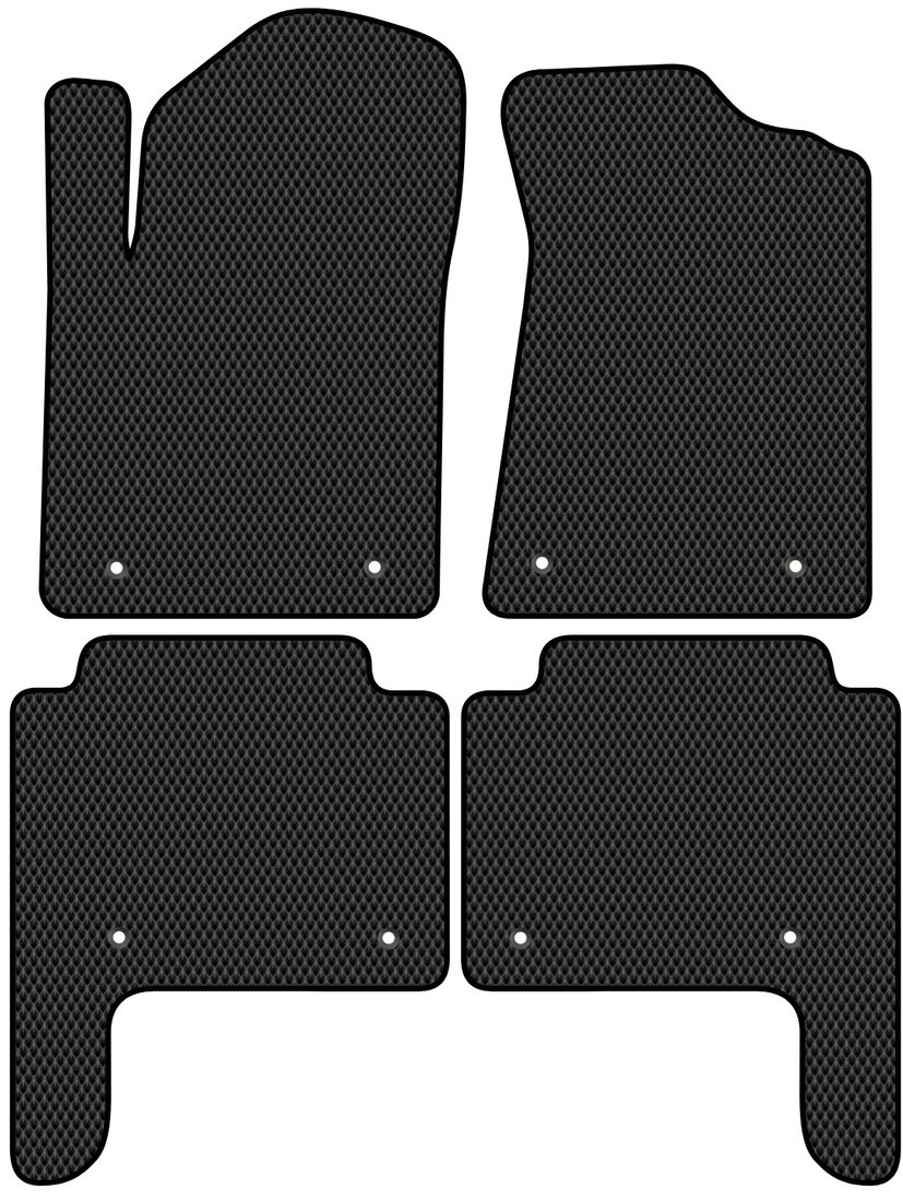 

Комплект ковриков для авто Alicosta Nissan Patrol VI (suv / Y62) 2010 - 2017 (черный, ромб)