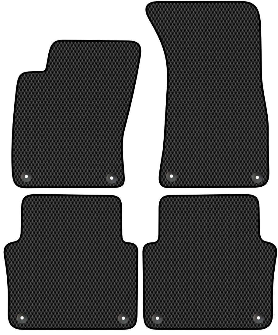 

Комплект ковриков для авто Alicosta Audi A8 Short (седан / D3) 2002 - 2009 (черный, ромб)