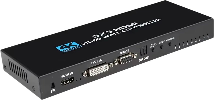 

Разветвитель USBTOP 3x3 HDMI 4K UltraHD до 9 экранов