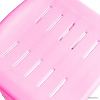 Парта Anatomica Avgusta + стул + выдвижной ящик + светильник + подставка (белый/розовый)