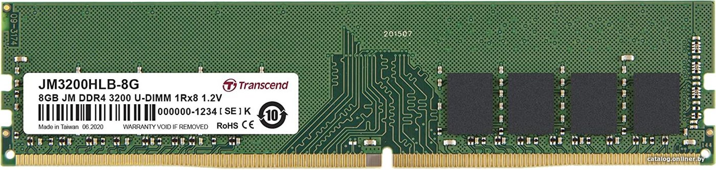 Оперативная память Transcend JetRam 16GB DDR4 PC4-25600 JM3200HLB-16G