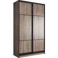 Шкаф-купе Евва АЭП ШК.2.03 120 TTG.03 (дуб трюфель/дуб трюфель/венге глянец)