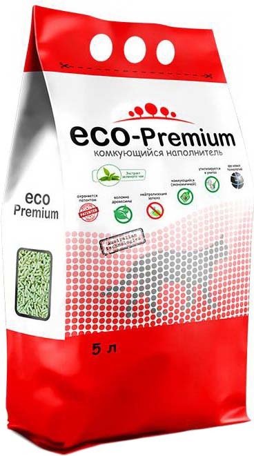 

Наполнитель для туалета Eco-Premium с ароматом зеленого чая 5 л