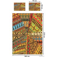 Набор текстиля для спальни Ambesonne Этнические рисунки 160x220 bcsl_36531