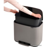 Мусорное ведро Brabantia Bo Pedal Bin 36 л (минерально-серый)