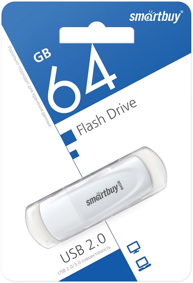 

USB Flash SmartBuy Scout 64GB (белый)