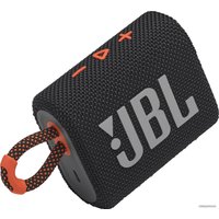 Беспроводная колонка JBL Go 3 (черный/оранжевый)