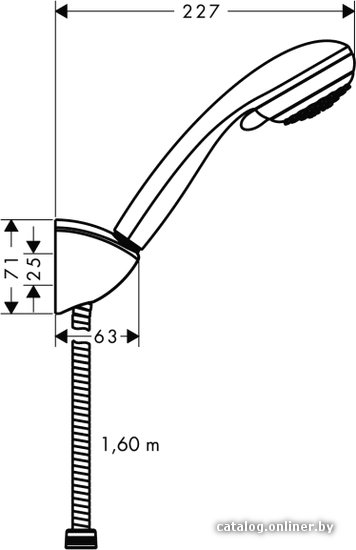 Душевой гарнитур  Hansgrohe Crometta 85 (27559000)
