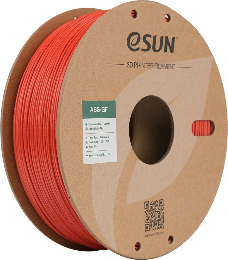 Филамент eSUN ABS-GF ABS-GF175R1TZ1 (1.75мм, 1кг, красный)