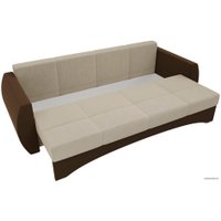 Диван Лига диванов Сатурн 28171 (микровельвет, бежевый/коричневый)