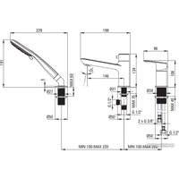 Смеситель Deante Arnika Titanium BQA D13M