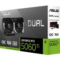 Видеокарта ASUS Dual GeForce RTX 5060 Ti 16GB GDDR7 OC Edition DUAL-RTX5060TI-O16G