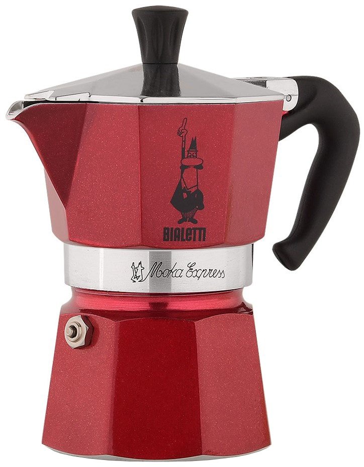 

Гейзерная кофеварка Bialetti Moka Express (6 порций, красный)