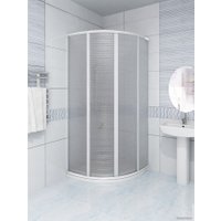 Душевой уголок Метакам Полукруг 89х89 ШПS_007777 (матовый пластик)