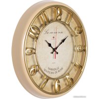 Настенные часы Рубин Винтаж 4141-001 (бежевый/золотистый)