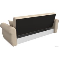 Диван Лига диванов Лига-019 118380 (экокожа, бежевый/подушки бежевый)