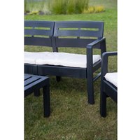 Набор садовой мебели Ipae Progarden JAV04CCA (антрацит)