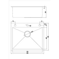 Кухонная мойка Futur FK 5550 Eco Embossing Pop-up Standart (Satin)