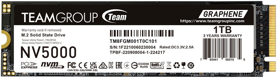 

SSD Team NV5000 1TB TM8FGM001T0C101