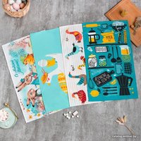 Набор полотенец Доляна Светлой Пасхи 4 шт 9294468 (разноцветный)