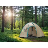 Кемпинговая палатка Coyote CL-B15 и два спальных мешка Sundays ZC-SB001 (синий)