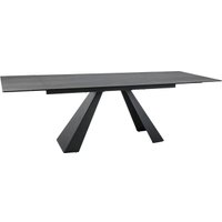 Кухонный стол Signal Salvadore ceramic SALVADOREJSZC160 (светло-серый/черный матовый)