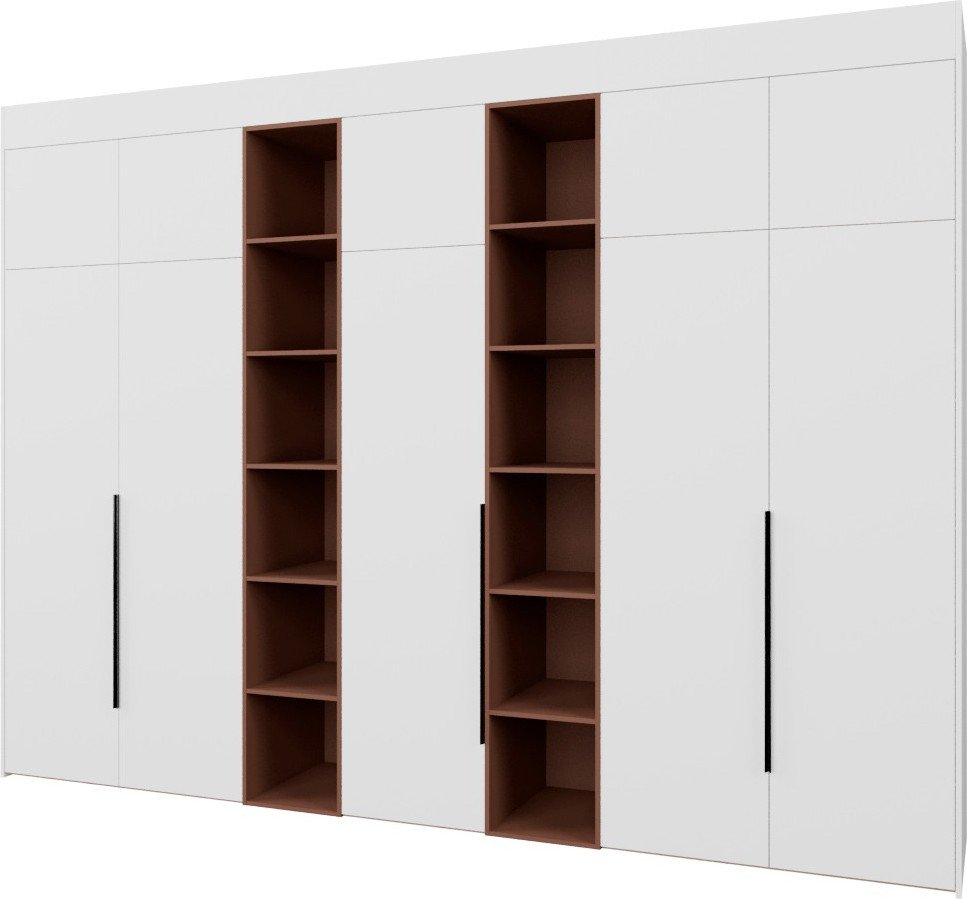 

Шкаф распашной Рэйгрупп Рэй S274-В17-3-EBL В17-3 (дуб элисон/белый премиум/античная латунь)