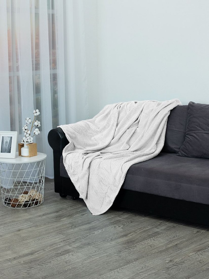 

Плед Tex Republic R-ромбики TF FNJ GY7 2022 13-4108 200x220 см (серый)