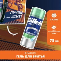 Подарочный набор Gillette Fusion Станок + 1 кассета + Гель для бритья (75 мл)