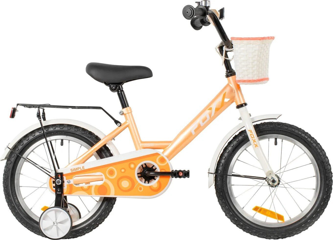 

Детский велосипед Foxx Simple 16 2026 164SIMPLE.YE6 (персиковый)